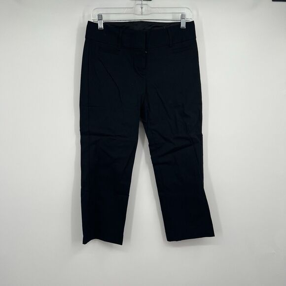 NWT Express Womens Pants Black 2 Editor Capri Cropped Career Dress Pant Casual - Picture 1 of 8
